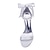 Χαμηλού Κόστους Παπούτσια Γάμου-Γυναικεία Γαμήλια παπούτσια Lace Up Sandals Σανδάλια Strappy Τακούνιες Νυφικά Παπούτσια Φιόγκος Απομίμηση Πέρλας Κορδέλα Τακούνι Στιλέτο Στρογγυλή Μύτη Σατέν Μοκασίνια Ασημί Μαύρο Λευκό