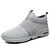 billige Herrensportschuhe-Men&#039;s Trainers Athletic Shoes Comfort Shoes Sporty Casual Athletic Daily Outdoor Running Shoes Walking Shoes Tissage Volant Breathable Non-slipping Wear Proof White Black Red Slogan Spring Summer