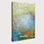 voordelige Abstracte schilderijen-Hang-geschilderd olieverfschilderij Handgeschilderde Pystysuora panoraama Abstract Landschap Hedendaags Modern Inclusief Inner Frame