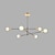 billige Sputnikdesign-6-lys 105 cm lysekrone metall sputnik design pendel lakkert finish moderne kunstnerisk nordisk stil soverom stue lys 110-120v 220-240v