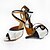 Недорогие Обувь для латиноамериканских танцев-Жен. Танцевальная обувь Обувь для латины На каблуках Тонкий высокий каблук Персонализируемая Белый / Выступление / Сатин / Кожа / Тренировочные