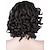 お買い得  トレンドの合成ウィッグ-Synthetic Wig Afro Curly Asymmetrical Wig Short Black#1B Synthetic Hair 12INCH Women&#039;s Adjustable Heat Resistant Synthetic Black