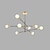 Недорогие Люстры-спутники-95 см люстра sputnik design металлическая окрашенная отделка современный художественный скандинавский стиль 110-120в 220-240в