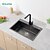 abordables Éviers de Cuisine-Kitchen Sink- 304 Style Moderne Peinture en aérosol Rectangulaire Drop In Bol simple
