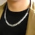 Недорогие Ожерелья и подвески-Ожерелья-цепочки For Муж. Для улицы Подарок Повседневные Нержавеющая сталь Титановая сталь Сцепляющая цепь Бат-цепь Серебряный