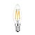 preiswerte LED-Kerzenlichter-5 Stück 4 W LED Kerzen-Glühbirnen 400 lm E14 4 LED-Perlen lieblich Weiches Filament Warmes Weiß 220-240 V