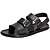 abordables Sandalias de hombre-Hombre Zapatos Confort Cuero Verano Sandalias Negro / Blanco