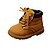 cheap Kids&#039; Boots-Boys&#039; / Girls&#039; Comfort / Combat Boots PU Boots Toddler(9m-4ys) / Little Kids(4-7ys) Black / Yellow / Brown Fall &amp; Winter / TPR (Thermoplastic Rubber)