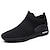 billige Herrensportschuhe-Men&#039;s Trainers Athletic Shoes Comfort Shoes Sporty Casual Athletic Daily Outdoor Running Shoes Walking Shoes Tissage Volant Breathable Non-slipping Wear Proof White Black Red Slogan Spring Summer
