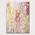 baratos Pinturas Abstratas-Pintura a Óleo Pintados à mão - Abstrato Paisagem Contemprâneo Modern Incluir moldura interna / Lona Laminada / Lona esticada