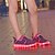 Недорогие Детская обувь с подсветкой-Мальчики / Девочки LED / Обувь с подсветкой Трикотаж Кеды Малыш (9м-4ys) / Маленькие дети (4-7 лет) / Большие дети (7 лет +) Шнуровка / На крючках / LED Черный / Пурпурный / Розовый Весна / Резина