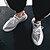 cheap Men&#039;s Athletic Shoes-Men&#039;s Comfort Shoes Spring Casual Daily Outdoor Trainers / Athletic Shoes Running Shoes Tissage Volant Breathable White / Gray