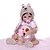 cheap Reborn Doll-20 inch Reborn Doll Baby Girl Gift Hand Made Artificial Implantation Brown Eyes Full Body Silicone Silica Gel Vinyl with Clothes and Accessories for Girls&#039; Birthday and Festival Gifts