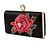 cheap Clutches &amp; Evening Bags-Women&#039;s Pearls / Crystals / Embroidery PU / Alloy Evening Bag Floral / Botanical Black / Red