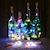 preiswerte LED Lichterketten-2m Weinflasche Lichterketten 6Stück 20 LEDs warmweiß weiß rot kreative Dekoration für Partyfeiertage Weihnachtsbaum leuchten