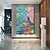 abordables Peintures Abstraites-Peinture à l&#039;huile Hang-peint Peint à la main Panoramique vertical Abstrait Paysage Contemporain Moderne Inclure cadre intérieur