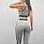 cheap New In-Women&#039;s Yoga Suit Racerback Color Block Grey Zumba Gym Workout Running High Waist Pants / Trousers Tights Bra Top Sport Activewear Breathable Sweat-wicking Comfortable Stretchy Slim