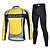 cheap Men&#039;s Clothing Sets-cheji® Men&#039;s Long Sleeve Cycling Jersey with Tights Winter Fleece Red and White Black / Yellow White Bike Clothing Suit Quick Dry Sports Solid Colored Mountain Bike MTB Road Bike Cycling Clothing