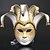 preiswerte Zubehör-Venezianische Maske Maskenmaske Halbe Maske Inspiriert von Cosplay Venezianisch Azurblau Rot + Golden Halloween Karneval Maskerade Erwachsene Herren Damen