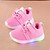 voordelige Oplichtende kinderschoenen-Jongens Voor meisjes Sneakers LED Comfortabel Oplichtende schoenen Netstof Little Kids (4-7ys) Dagelijks ulko- Lichtgevend Wit Zwart Roze Lente &amp; Herfst