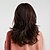 halpa Synteettiset trendikkäät peruukit-Synteettiset peruukit Bouncy Curl Sivuosa Peruukki Keskikokoinen Beige Synteettiset hiukset 20 inch Naisten synteettinen Mukava Luonnollinen hiusviiva Ruskea HAIR CUBE