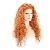 cheap Synthetic Lace Wigs-Synthetic Lace Front Wig Carrie Curl Kinky Curly with Baby Hair Lace Front Wig Blonde Medium Length Orange Synthetic Hair 24 inch Women&#039;s Heat Resistant Women Blonde
