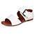 cheap Women&#039;s Sandals-Women&#039;s Sandals Flat Heel Open Toe Buckle PU Preppy Summer Black / White / Yellow
