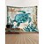 economico arazzi animali-stile pittura a olio grande arazzo da parete decorazioni artistiche coperta tenda da appendere casa camera da letto soggiorno decorazione fondali marini animale tartaruga
