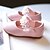 זול נעלים שטוחות לילדים-בנות נוחות / נעליים לילדת הפרחים PU שטוחות פעוט (9m-4ys) תחרה תפורה לבן / ורוד בהיר אביב / סתיו / מסיבה וערב / גומי