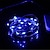 tanie Taśmy świetlne LED-1 m Łańcuchy świetlne 10 Diody LED SMD 0603 1 szt. Ciepła biel Biały Niebieski Świąteczne dekoracje ślubne Zasilanie bateriami AA