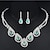 cheap Jewelry Sets-1 set Jewelry Set Drop Earrings For Women&#039;s Sapphire Crystal Citrine Party Wedding Special Occasion Gemstone &amp; Crystal Synthetic Gemstones Cubic Zirconia Drop / Pendant Necklace / Imitation Diamond