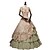 Χαμηλού Κόστους Ιστορικές &amp; Vintage Στολές-Πριγκίπισσα Μαρία Αντωνιέτα Ροκοκό Βικτοριανό 18ος αιώνας φόρεμα διακοπών Φορέματα Κοστούμι πάρτι Στολές Φόρεμα χορού Γυναικεία Βαμβάκι Στολές Καφέ Πεπαλαιωμένο Μεταμφίεση / Μεγάλα Μεγέθη