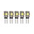 abordables Ampoules LED double broche-5pcs 2 W LED à Double Broches 100 lm G4 T 5 Perles LED SMD 5050 Adorable Blanc Chaud Blanc Froid 12 V