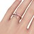 cheap Rings-Band Ring Cubic Zirconia Double Twine Rose Gold Brass Rose Gold Plated Imitation Diamond Floral Theme Flower Fashion Korean Sweet 1pc 6 7 8 9 10 / Women&#039;s