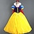 cheap Movie &amp; TV Theme Costumes-Snow White Princess Masquerade Women&#039;s Movie Cosplay Princess Vacation Dress Yellow Carnival Masquerade Dress Cloak