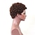 Χαμηλού Κόστους Περούκες από Ανθρώπινη Τρίχα Χωρίς Κάλυμμα-Μίγμα ανθρώπινων μαλλιών Περούκα Κοντό Τζέρι Κουρλ Αφρο σγουρά Σύντομο βαρίδι Κοντά χτενίσματα 2020 Μαύρο Μοδάτο Σχέδιο Άνετο Φυσική γραμμή των μαλλιών Χωρίς κάλυμμα Γυναικεία