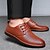 رخيصةأون أحذية أوكسفورد للرجال-رجالي أحذية رسمية للربيع والصيف الأعمال التجارية المكتب &amp; الوظيفة أوكسفورد المشي PU متنفس ارتداء إثبات أسود / بني