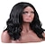cheap Synthetic Trendy Wigs-Synthetic Wig Wavy Middle Part Wig Medium Length Jet Black Synthetic Hair 16 inch Women&#039;s Synthetic Best Quality Natural Hairline Black BLONDE UNICORN