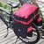 voordelige Fietsbepakking-60l fietstas zwart blauw rood dubbele fiets achterbank rack kofferbak tas met regenhoes handtas fietstas fietsaccessoires