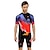 cheap Men&#039;s Clothing Sets-LEOBAIKY Men&#039;s Short Sleeve Cycling Jersey with Shorts Lycra Red and White Black / Red Bike Jersey Padded Shorts / Chamois Clothing Suit Breathable Quick Dry Moisture Wicking Sports Clothing Apparel