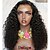 Χαμηλού Κόστους Περούκες από ανθρώπινα μαλλιά-Remy Τρίχα Φυσικά μαλλιά 13x6 Κούμπωμα Δαντέλα Μπροστά Περούκα Βαθιά διαίρεση στυλ Περουβιανή Σγουρά Φυσικό Μαύρο Περούκα 250% Πυκνότητα μαλλιών / Μακρύ / Φυσική γραμμή των μαλλιών