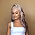 cheap Synthetic Trendy Wigs-Synthetic Wig Curly Middle Part Wig Long Brown / White Synthetic Hair 34 inch Women&#039;s Women Silver