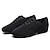 abordables Zapatos de baile de hombre-Hombre Salón Zapatos de Baile Moderno Zapatos de personaje Rendimiento Entrenamiento Oxford Talón grueso Cordones Negro