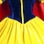 economico Costumi a tema film e TV-Bianco neve Da principessa Stile Carnevale di Venezia Per donna Cosplay di film Da principessa vestito da vacanza Giallo Carnevale Mascherata Abito Mantello