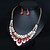 cheap Jewelry Sets-Women&#039;s Crystal Drop Earrings Bib necklace Bib Pear Elegant Vintage Classic European Color Imitation Diamond Earrings Jewelry White / Black / Red For Party Ceremony Evening Party Festival 3pcs / pack