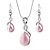 cheap Jewelry Sets-1 set Jewelry Set Drop Earrings For Women&#039;s Crystal Party Gift Daily Opal Silver-Plated Alloy Briolette Infinity Pear / Pendant Necklace