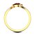 abordables Bague-Women&#039;s Band Ring Ring Cubic Zirconia 1pc Yellow 18K Gold Plated Copper Geometric Statement Stylish European Wedding Party Jewelry Hollow Out Cool