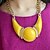 levne Sady šperků-Women&#039;s Statement Necklace Earrings Geometrical Artisan Stylish Elegant Trendy Oversized Earrings Jewelry Yellow For Daily Date 1 set