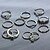 cheap Rings-Ring Classic Silver Acrylic Alloy Crown Lucky Trendy Fashion Boho 12pcs / Women&#039;s / Ring Set