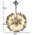 cheap Globe Design-19 Bulbs QIHengZhaoMing 38 cm Chandelier Metal Glass Electroplated Traditional / Classic 110-120V / 220-240V
